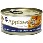 TIN CHICKEN BREAST WITH SALMON & VEGETABLES (DOGS) 156g MPM03004